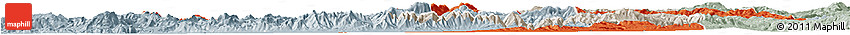 Political Horizon Map of Manisa, lighten, semi-desaturated