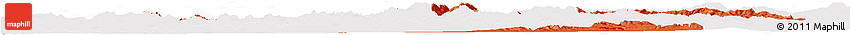 Political Horizon Map of Manisa, single color outside