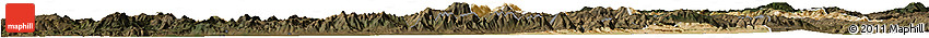 Satellite Horizon Map of Manisa, darken