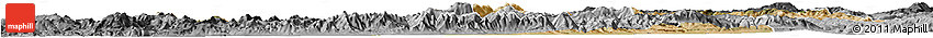 Satellite Horizon Map of Manisa, desaturated