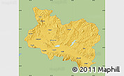 Savanna Style Map of Manisa, single color outside