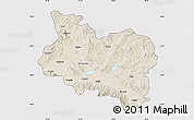 Shaded Relief Map of Manisa, cropped outside