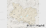 Shaded Relief Map of Manisa, lighten