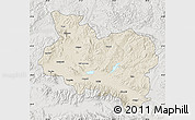Shaded Relief Map of Manisa, lighten, semi-desaturated