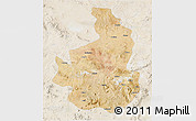Satellite 3D Map of Nevsehir, lighten