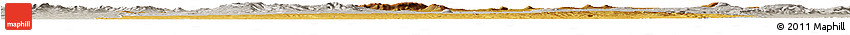 Physical Horizon Map of Nevsehir, lighten, semi-desaturated