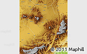 Physical Map of Nigde