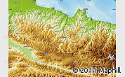 Physical Map of Ordu