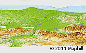 Physical Panoramic Map of Sakarya