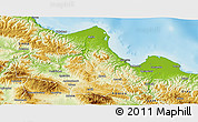 Physical 3D Map of Samsun