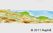 Physical Panoramic Map of Samsun