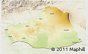 Physical 3D Map of Sanliurfa, lighten