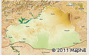 Physical 3D Map of Sanliurfa, satellite outside
