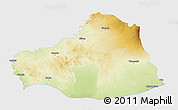 Physical 3D Map of Sanliurfa, single color outside