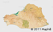 Satellite 3D Map of Sanliurfa, single color outside