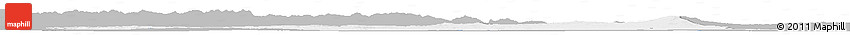 Gray Horizon Map of Sanliurfa, single color outside