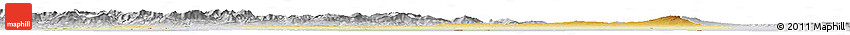 Physical Horizon Map of Sanliurfa, lighten, desaturated