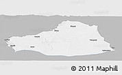 Gray Panoramic Map of Sanliurfa, single color outside