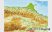 Physical 3D Map of Sinop