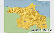 Savanna Style 3D Map of Sinop, single color outside
