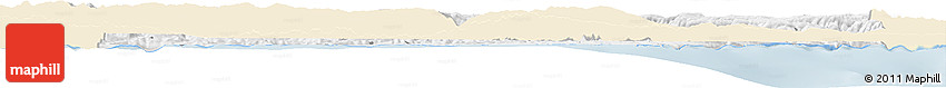 Classic Style Horizon Map of Sinop, single color outside