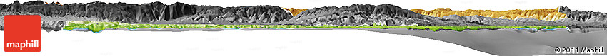 Physical Horizon Map of Sinop, darken, desaturated