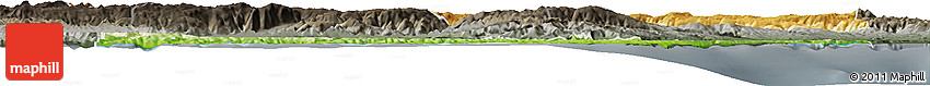 Physical Horizon Map of Sinop, darken, semi-desaturated