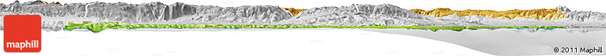 Physical Horizon Map of Sinop, lighten, desaturated