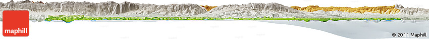 Physical Horizon Map of Sinop, lighten, semi-desaturated