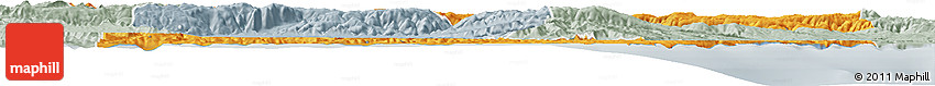 Political Horizon Map of Sinop, lighten, semi-desaturated