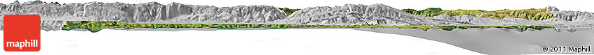 Satellite Horizon Map of Sinop, lighten, desaturated