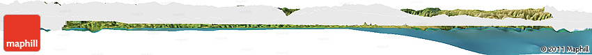 Satellite Horizon Map of Sinop, single color outside