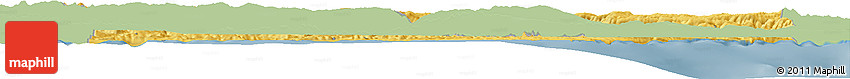 Savanna Style Horizon Map of Sinop, single color outside