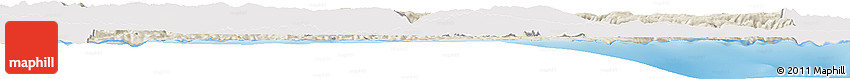 Shaded Relief Horizon Map of Sinop, single color outside