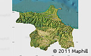 Satellite Map of Sinop, single color outside