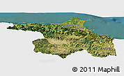 Satellite Panoramic Map of Sinop, single color outside