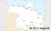 Classic Style Simple Map of Sinop, single color outside