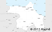 Silver Style Simple Map of Sinop