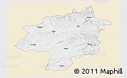 Classic Style 3D Map of Sivas, single color outside