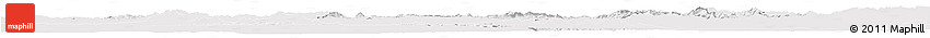 Silver Style Horizon Map of Sivas, single color outside