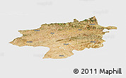 Satellite Panoramic Map of Sivas, single color outside