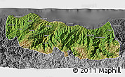 Satellite 3D Map of Trabzon, desaturated