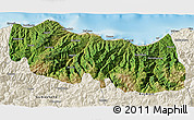 Satellite 3D Map of Trabzon, shaded relief outside