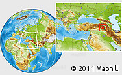 Physical Location Map of Van, within the entire country