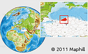 Physical Location Map of Zinguldak, highlighted country