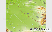 Physical Map of Chardzhou