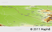 Physical Panoramic Map of Chardzhou