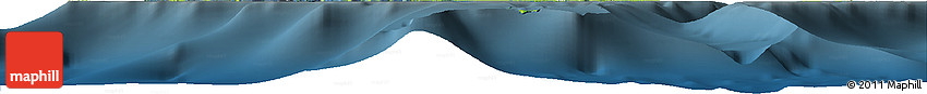 Physical Horizon Map of Turks and Caicos Islands, darken