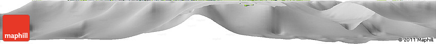 Physical Horizon Map of Turks and Caicos Islands, desaturated