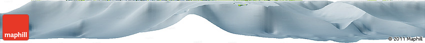 Physical Horizon Map of Turks and Caicos Islands, semi-desaturated